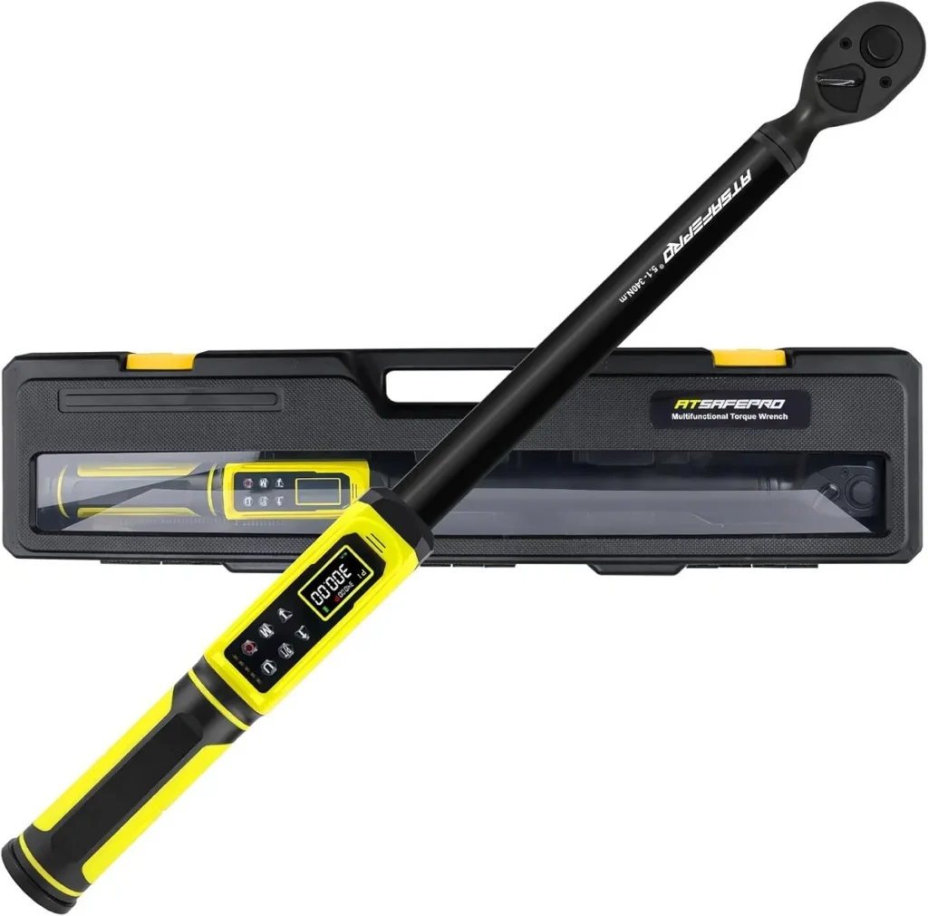 ATsafepro Llave Dinamométrica Digital de 1 2, 5,1-340 Nm_5 llave dinamometrica electronica